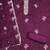 Purple chanderi cotton sequins dress material with dupatta