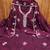 Purple chanderi cotton sequins dress material with dupatta