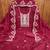 Maroon cotton sequins dress material with dupatta