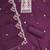 Purple cotton sequins dress material with dupatta