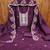 Purple cotton sequins dress material with dupatta