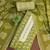 Green cotton printed dress material with dupatta