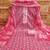 Pink cotton printed dress material with dupatta