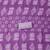 Purple cotton printed dress material with dupatta