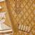 Beige cotton printed dress material with dupatta