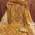 Beige cotton printed dress material with dupatta