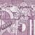 Purple cotton printed dress material with dupatta
