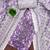 Purple cotton printed dress material with dupatta