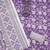 Purple cotton printed dress material with dupatta