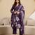 women's pure cotton embroidery work printed kurta pant with dupatta set
