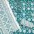 Sea green cotton printed dress material with dupatta