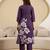women's pure cotton embroidery work printed kurta pant with dupatta set