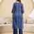 women's pure cotton embroidery work printed kurta pant with dupatta set