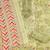Green cotton printed dress material with dupatta