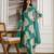 women's pure cotton embroidery work printed kurta pant with dupatta set