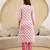 women's pure cotton embroidery work floral printed kurta pant with dupatta set