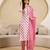 women's pure cotton embroidery work floral printed kurta pant with dupatta set