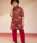  Falsa cotton floral print kurta pyjama set - navratri special