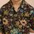 boys black cotton floral print kurta pyjama set - navratri special