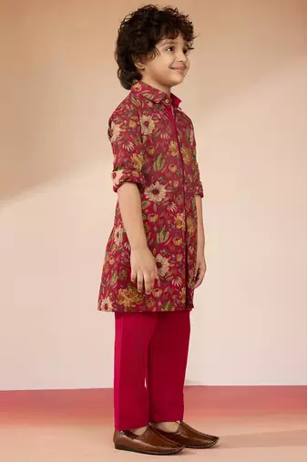  Falsa cotton floral print kurta pyjama set - navratri special