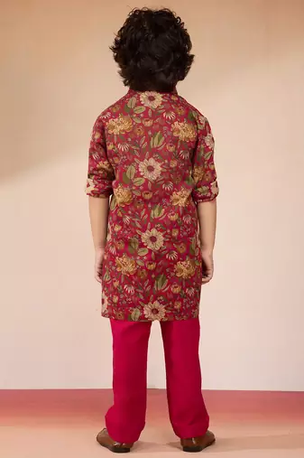  Falsa cotton floral print kurta pyjama set - navratri special