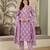 women's pure cotton embroidery work printed kurta pant with dupatta set