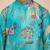 boys blue sequin kurta pajama set - digital print navratri festive wear