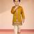 boys mustard silk kurta pajama set