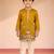 boys mustard silk kurta pajama set