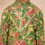 boys green cotton kurta pajama set - digital floral print navratri