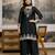 women's chinon embroidery sequence work kurta palazzo with dupatta for women