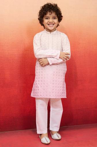  aqua sequin kurta pajama set - traditional embroidered navratri wear