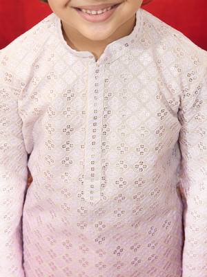  aqua sequin kurta pajama set - traditional embroidered navratri wear 2