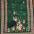Green muslin cotton printed dress material with dupatta