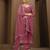 women's chiffon swarovski zarkan work kurta pant set with dupatta for women