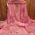 Pink muslin cotton printed dress material with dupatta