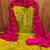 Mehandi jaam cotton embroidery dress material with dupatta