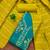 Sea green jaam cotton embroidery dress material with dupatta