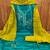 Sea green jaam cotton embroidery dress material with dupatta
