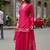 Women Gajji Slik Work Hand & Threadwork Short Straghit Kurta With Palazzo & Dupatta 
