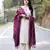 Off White South Cotton Kurta Set with Embroidery & Contrast Khadi Silk Dupatta