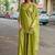 Women Gajji Slik Work Hand & Threadwork Short straight Kurta With Palazzo & Dupatta 