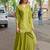 Women Gajji Slik Work Hand & Threadwork Short straight Kurta With Palazzo & Dupatta 