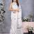 White block printed ready to wear saree with unstitched blouse