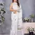 ready to wear white block printed saree with unstitched blouse