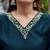 Women Gajji Slik Work Hand & Threadwork Short straight Kurta With Palazzo & Dupatta 