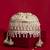 Ivory pearl embroidered  silk potli bag