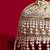Ivory pearl embroidered  silk potli bag