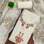 Cream chanderi cotton embroidery dress material with dupatta