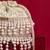 Ivory pearl embroidered  silk potli bag